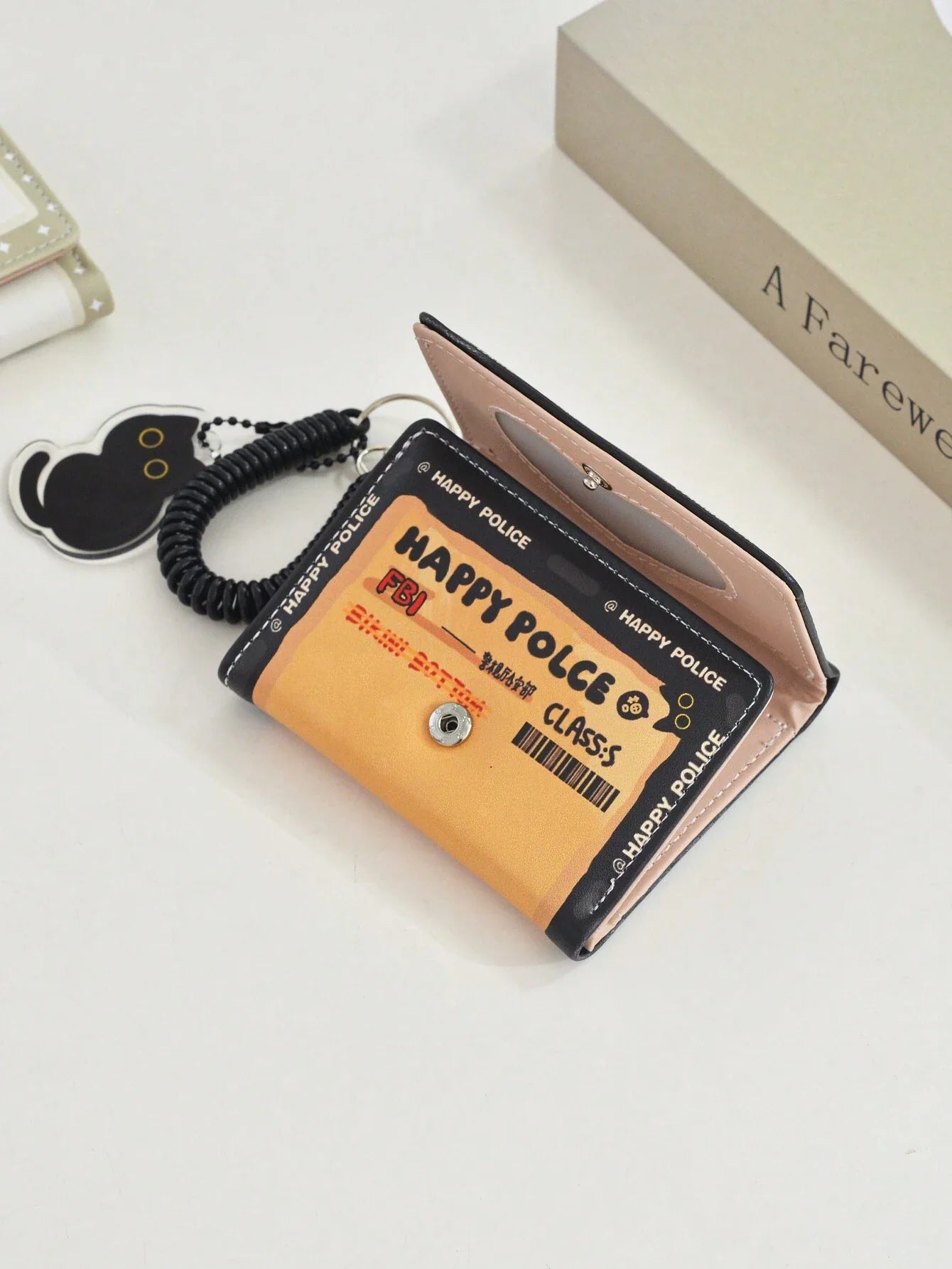 Lucky Cat Keychain Wallet