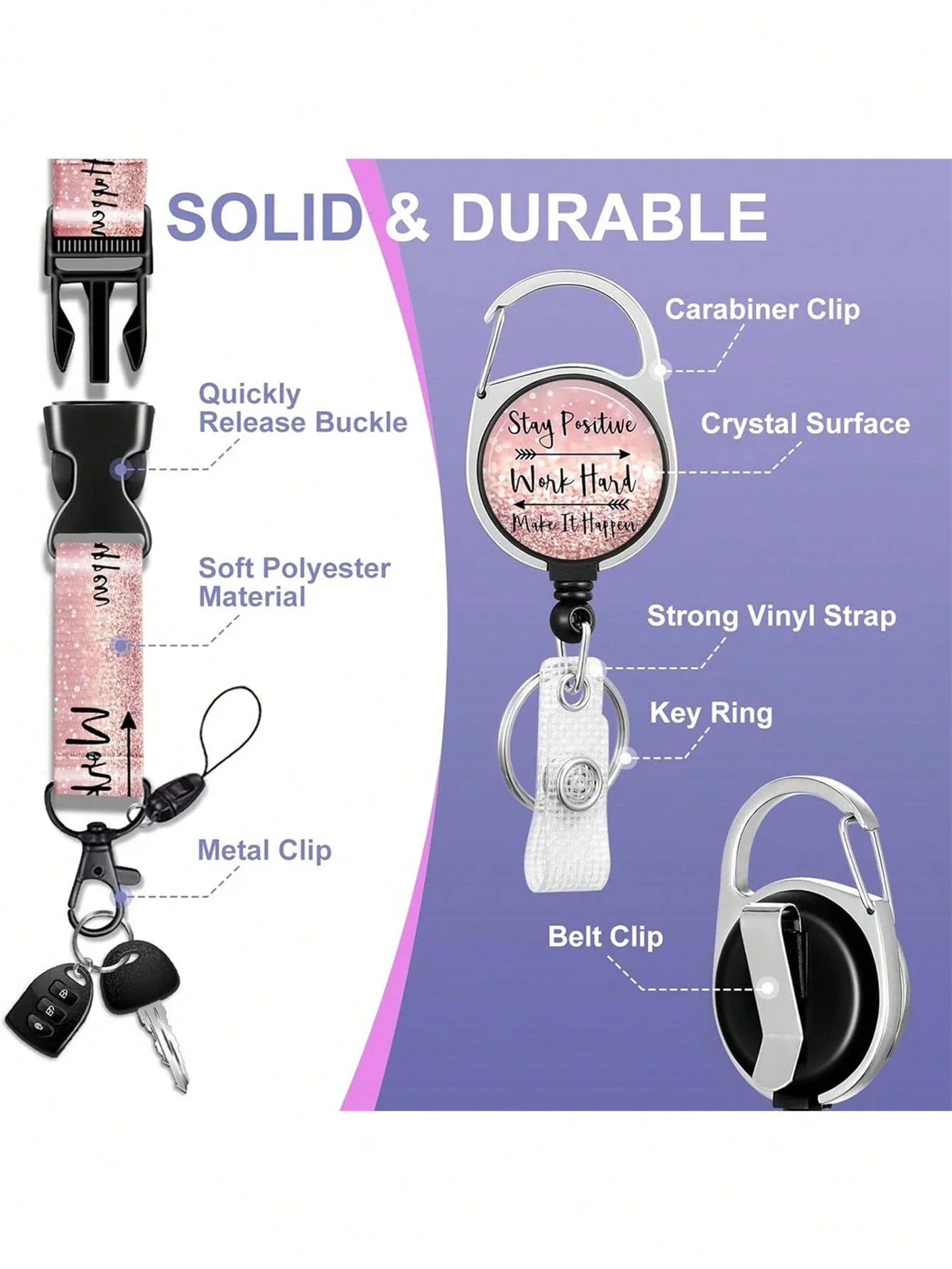 Inspirational Badge Holder Lanyard