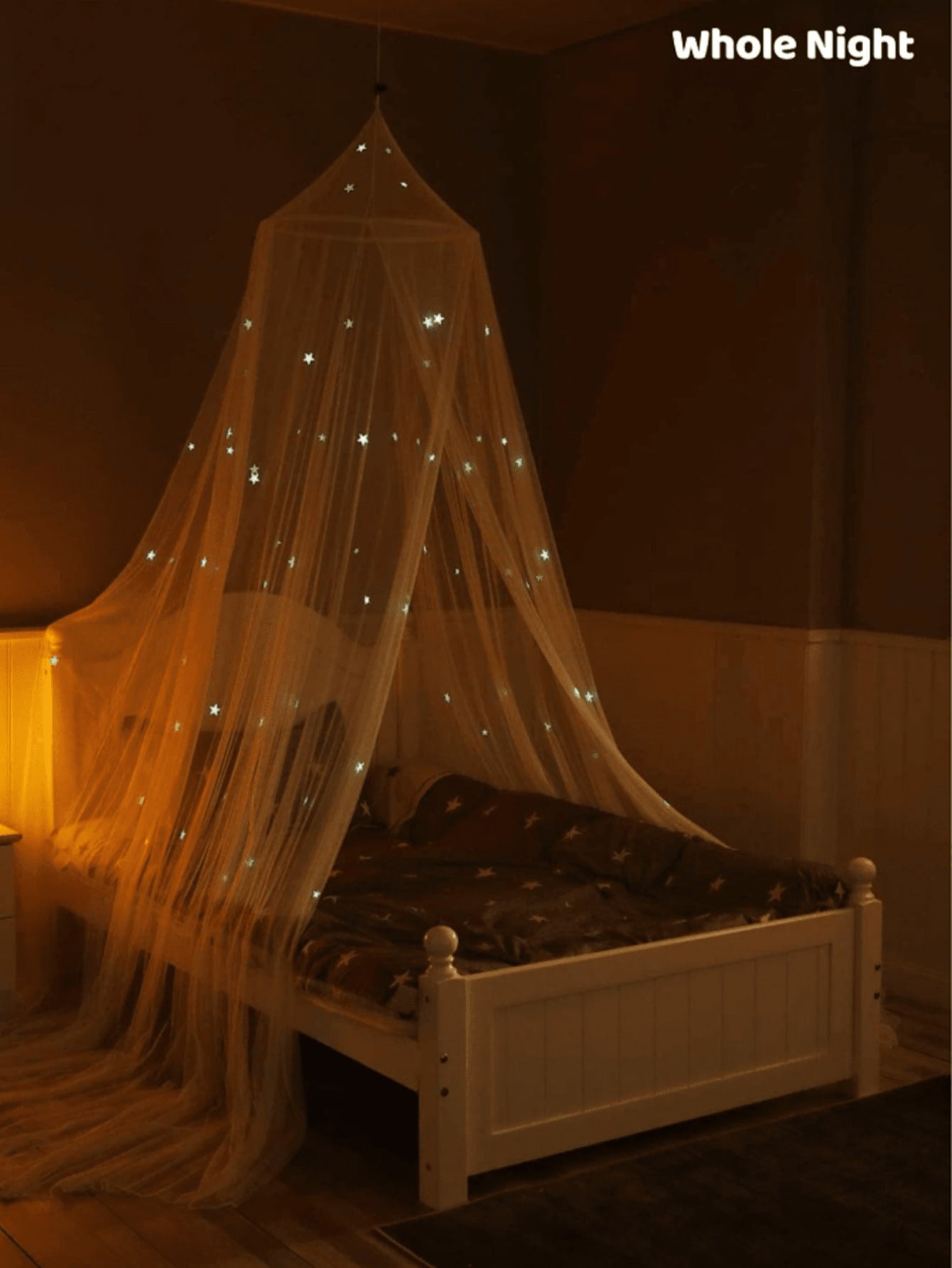 Baby Crib Glow Star Canopy