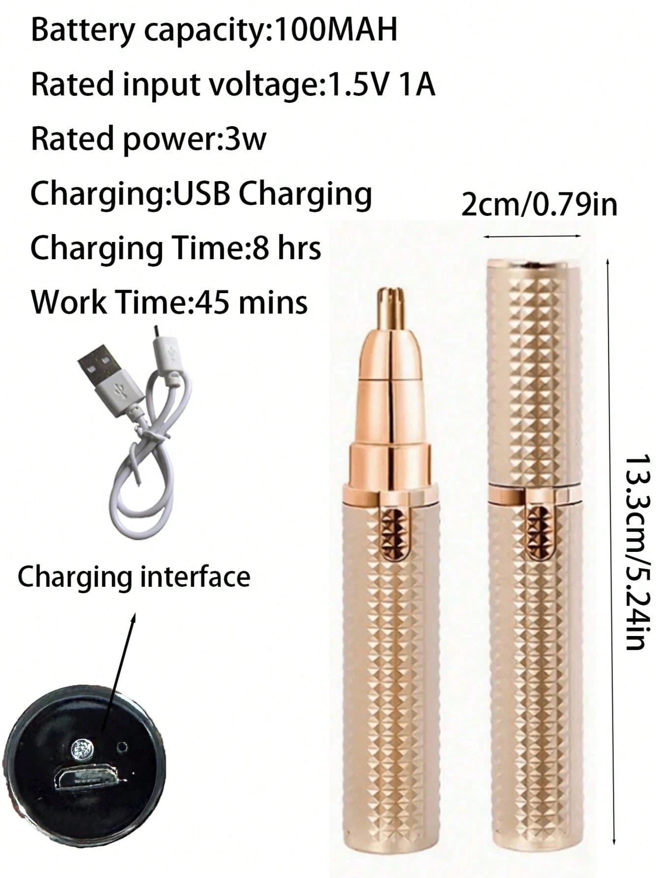 3-In-1 Women’s Electric Shaver Trimmer