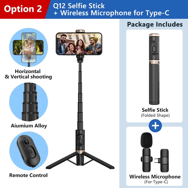 Roreta 2024 Bluetooth Selfie Stick