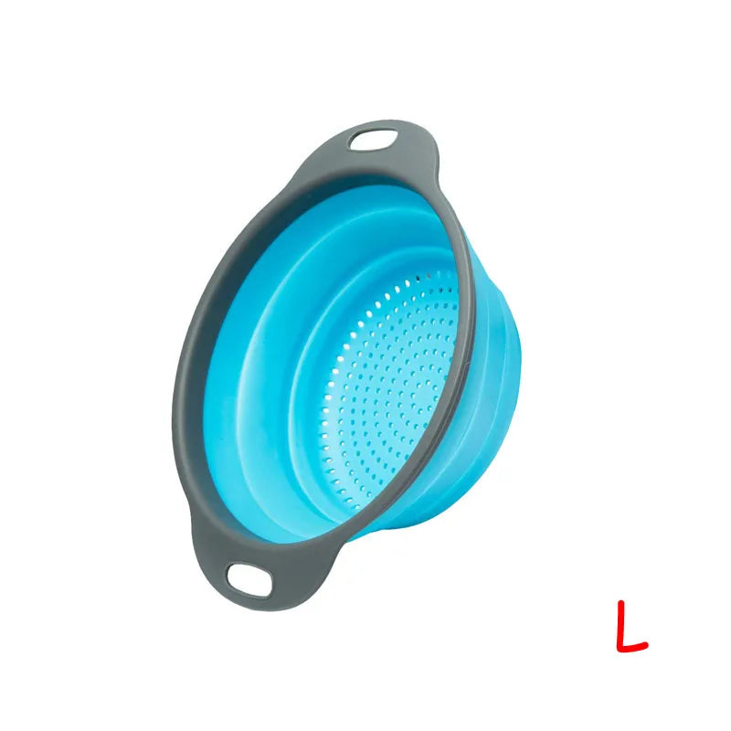 LMETJMA Round Folding Colander