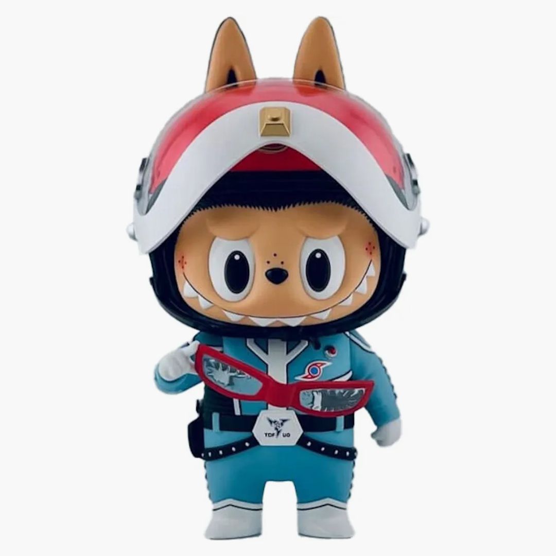 How2work Labubu The Monsters X Ultraman Blue Figure