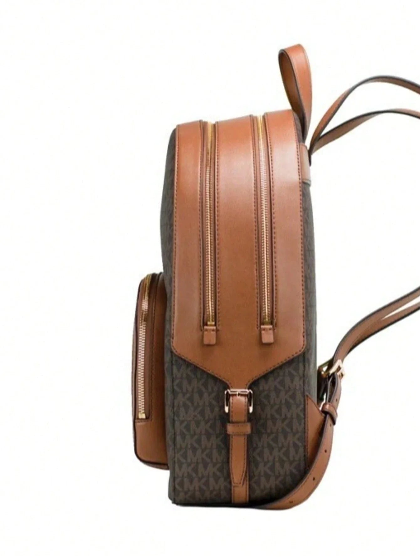 Michael Kors Jaycee Large Brown Signature Shoulder Backpack