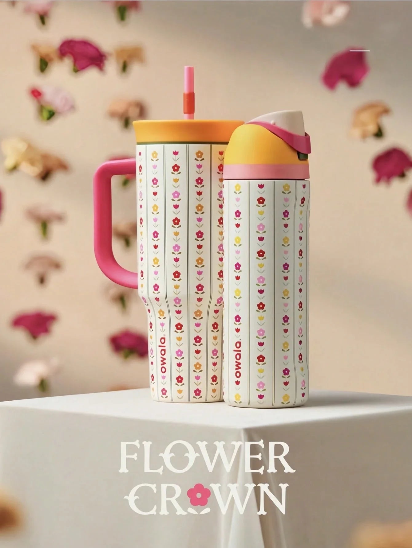 Owala Flower Crown Water Bottle