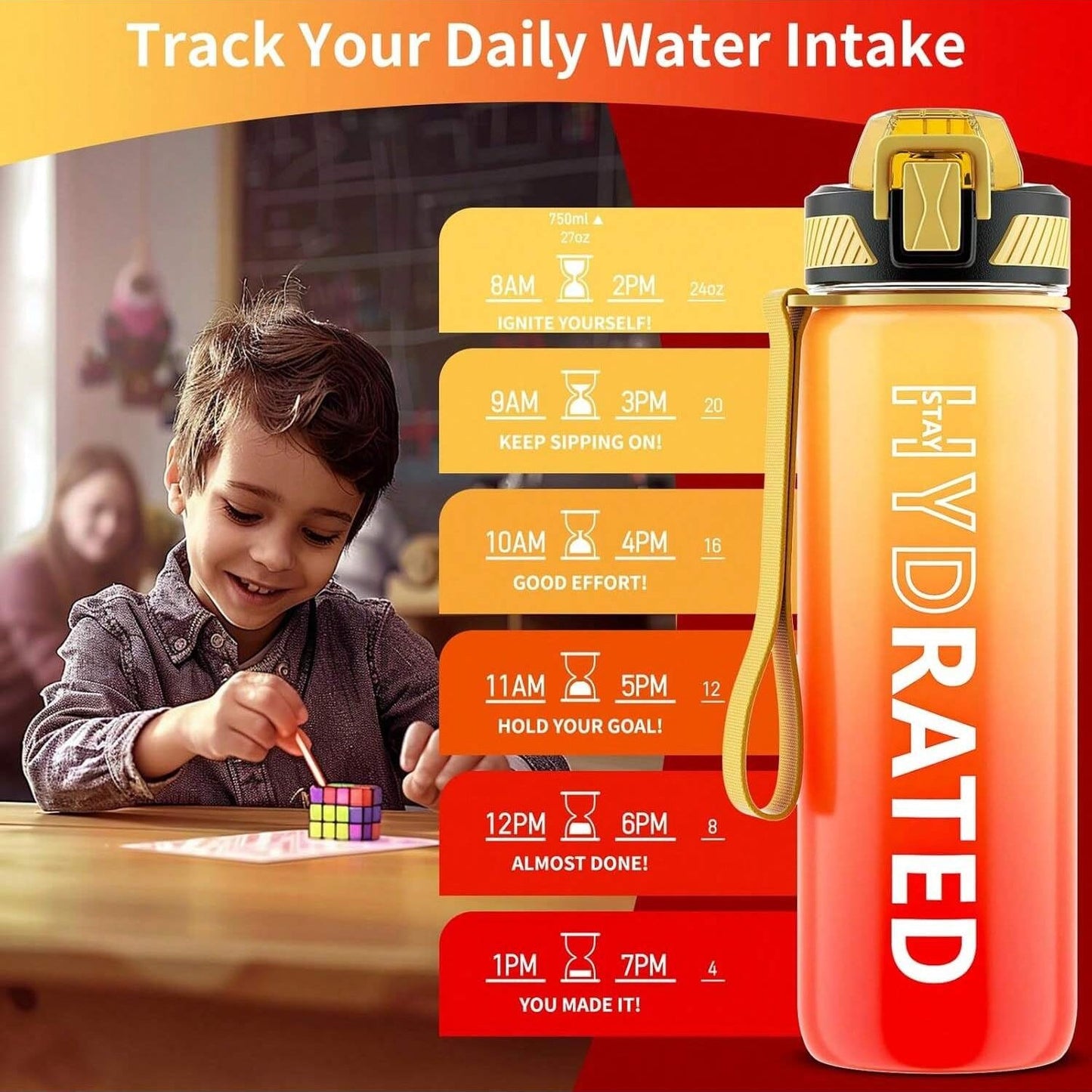 QLUR 32oz Leakproof Fitness Bottle