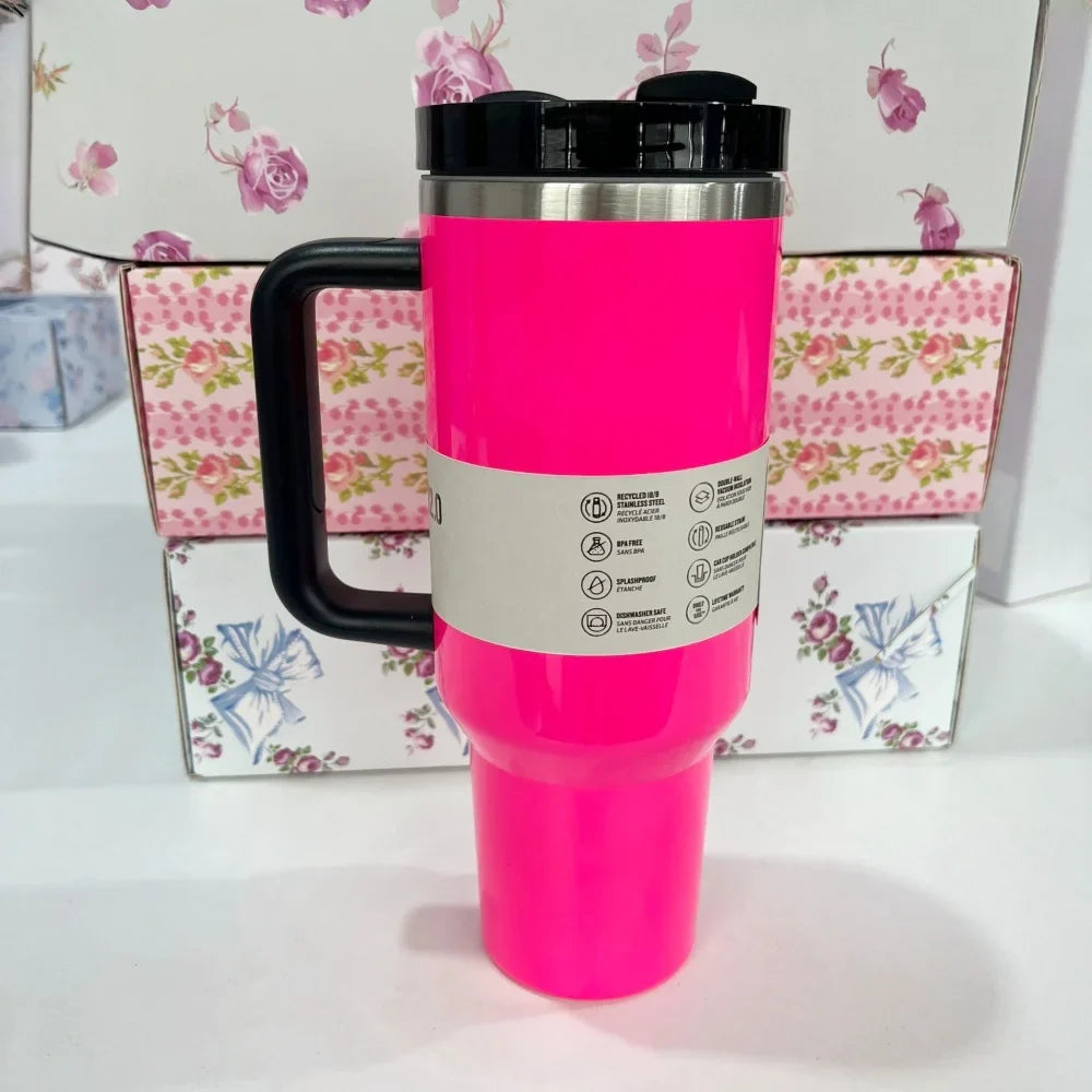 vStanley Style Flat Bottom Tumbler