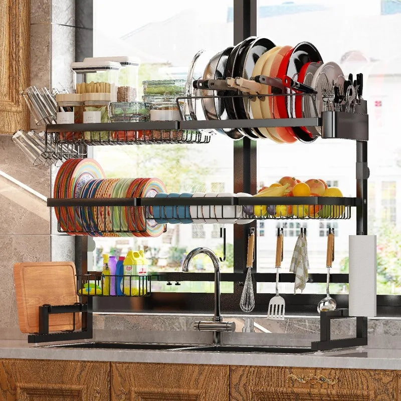 Expandable Over Sink Dish Drying Rack