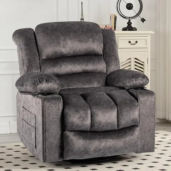 Modern Ergonomic Swivel Recliner Chair
