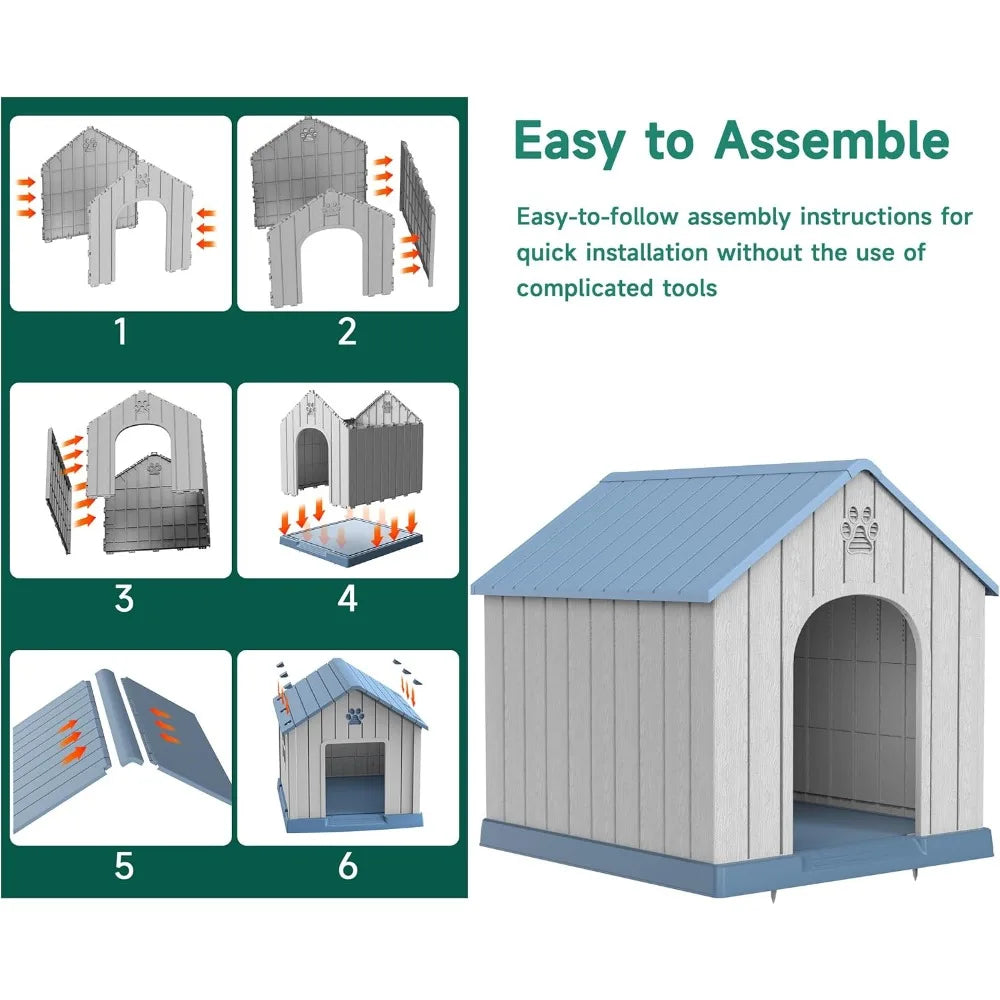 HUANZHUANG Waterproof Indoor Outdoor Dog House