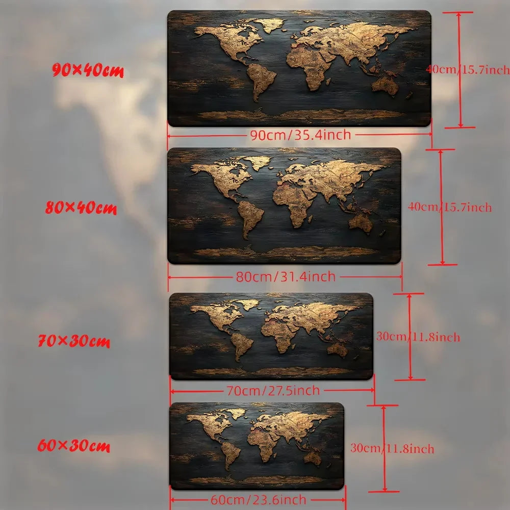 XGZ World Map Gaming Mousepad