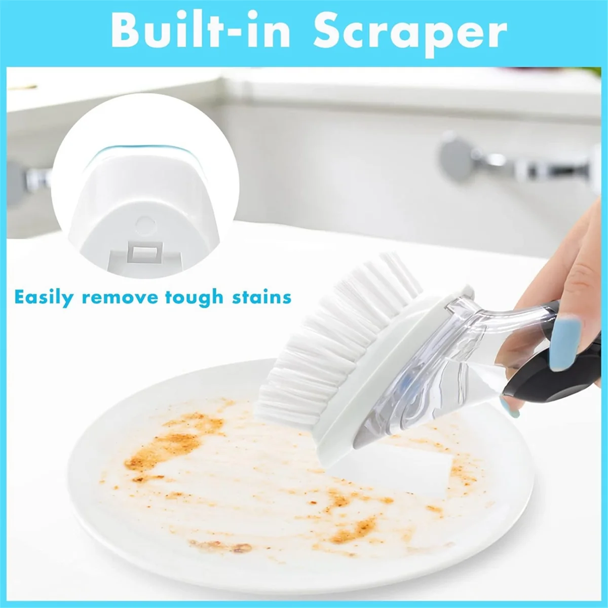 X40A_Brush Refills for OXO Dish Brush, 4 Pack