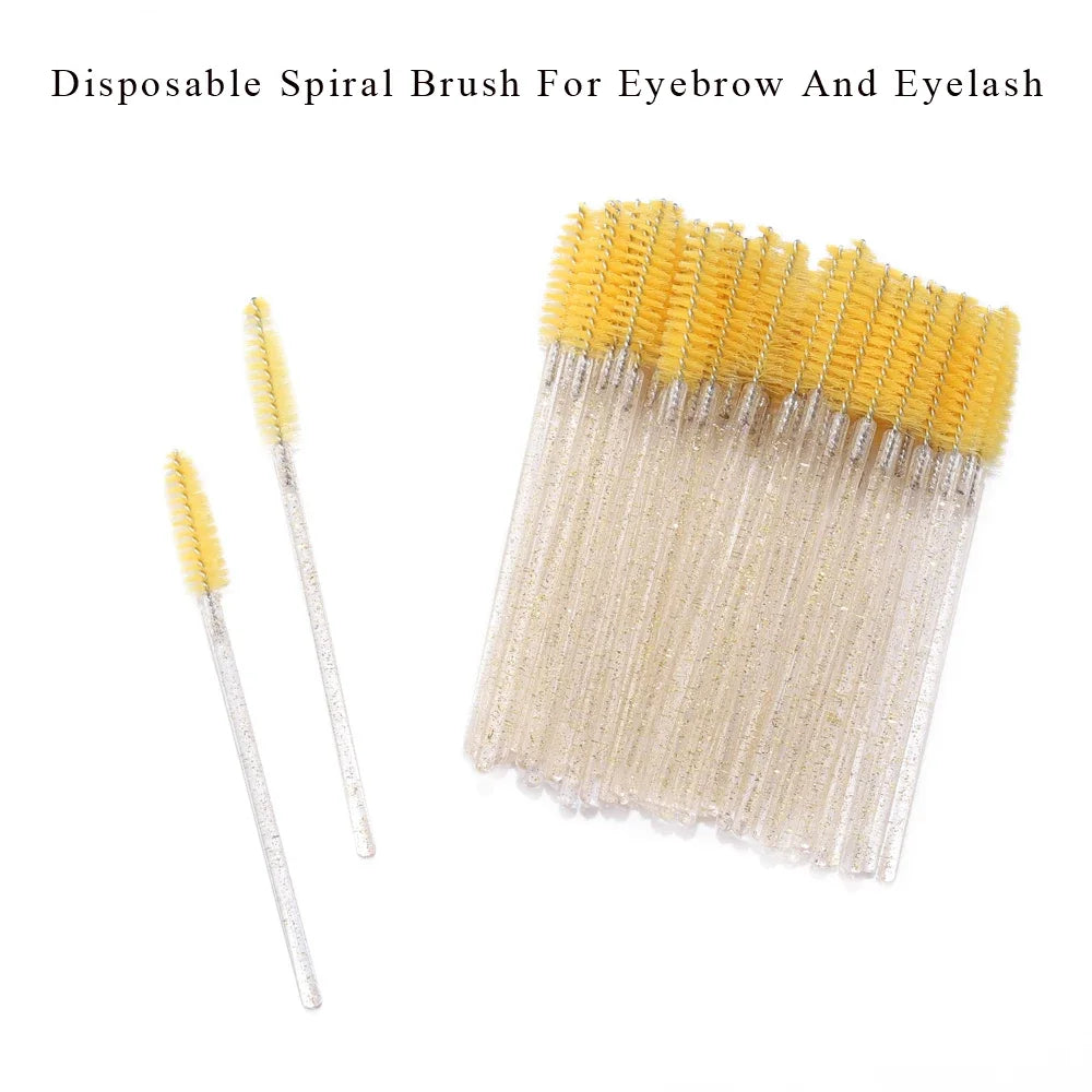 50pcs Disposable Eyelash Brush Set