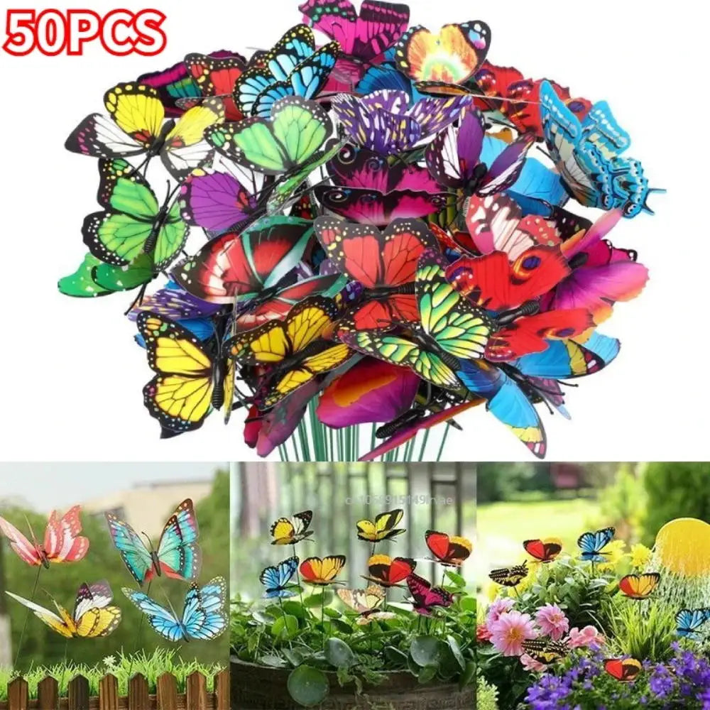 3D PVC Butterfly Garden Decorations
