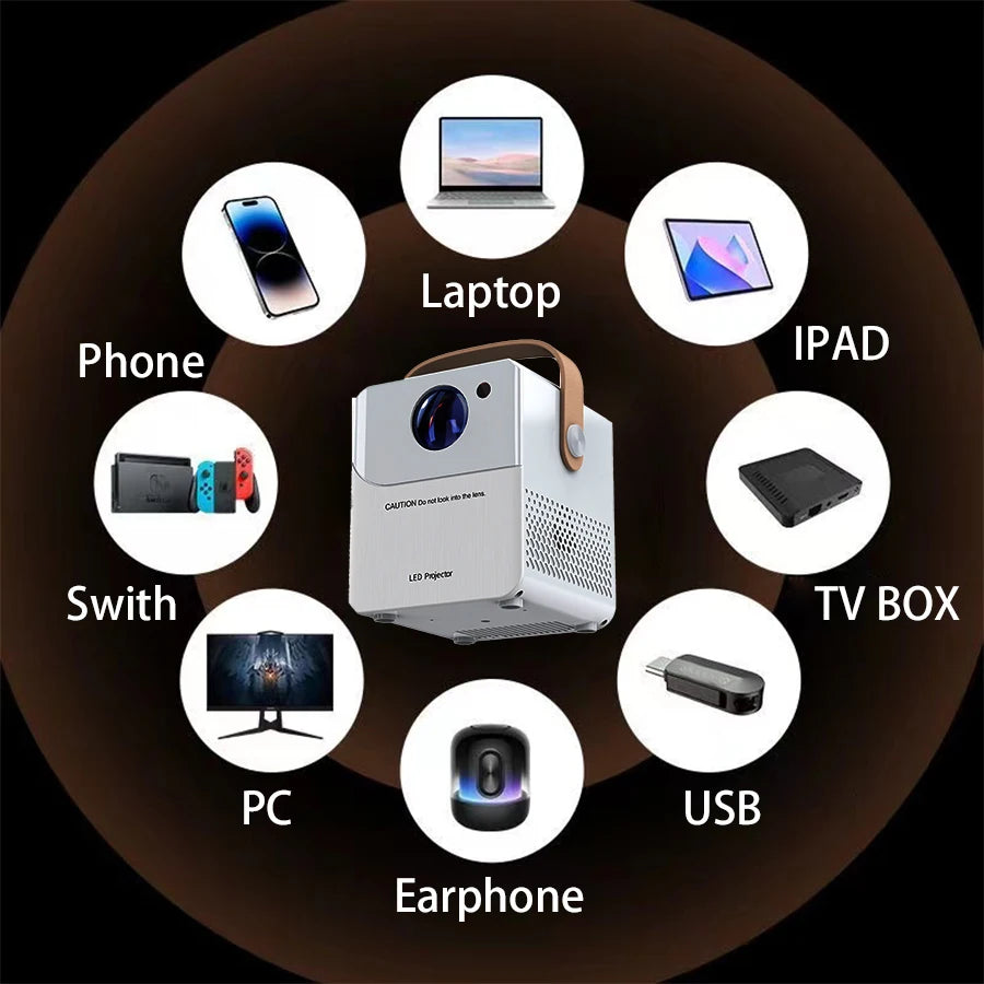 Portable 4K HD Smart Projector