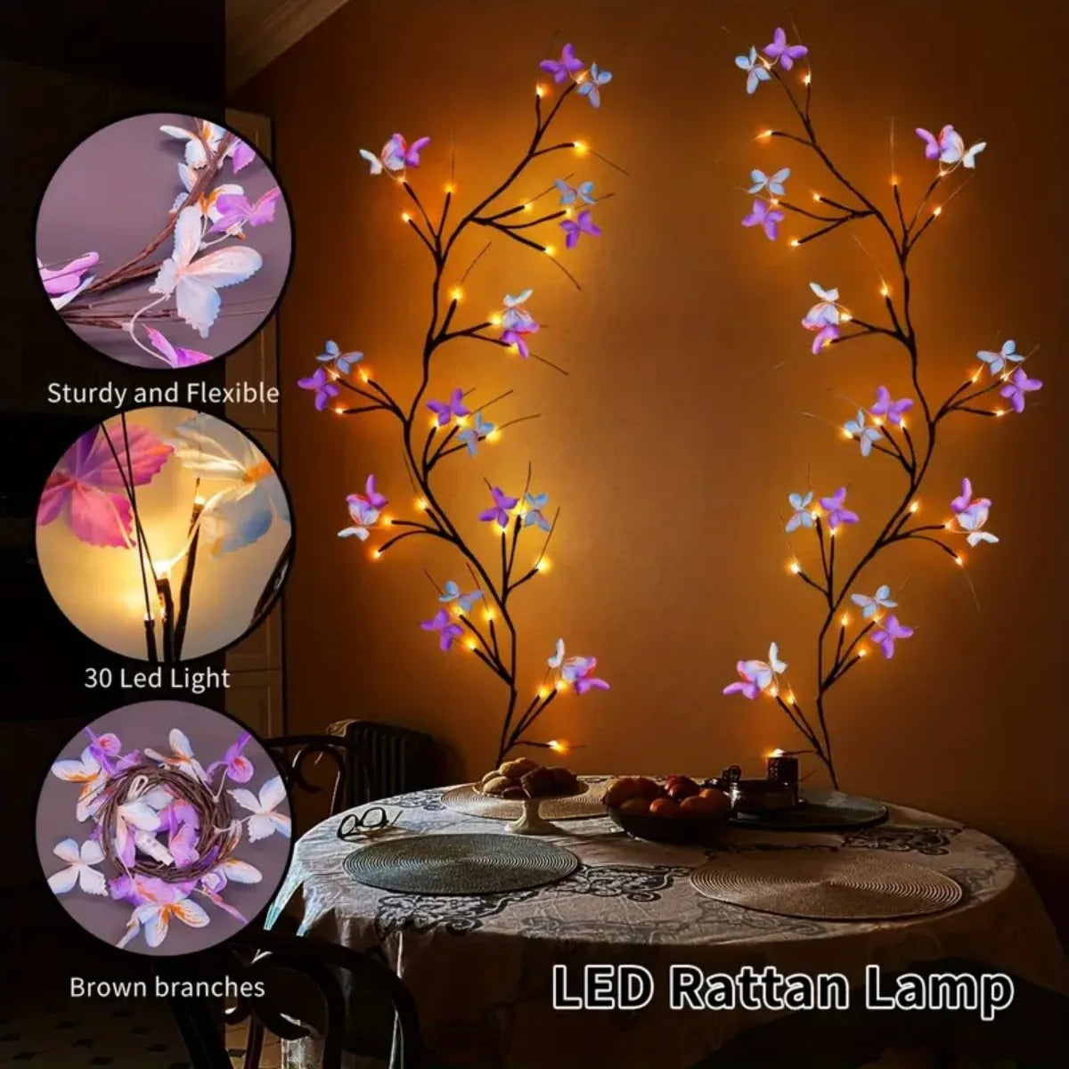 Peach Forest Enchanted Willow Vine Light