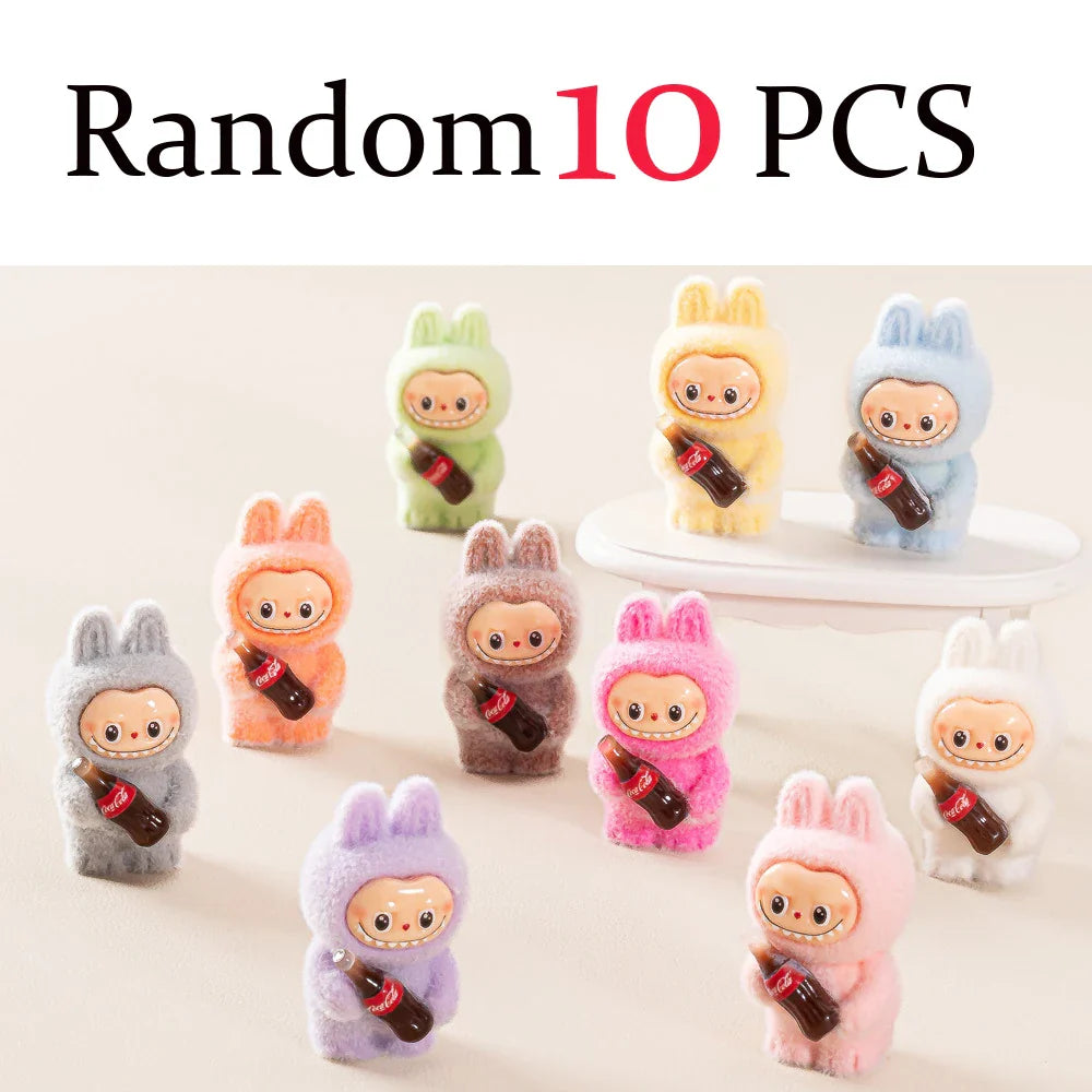 Coke Bottle Flocked Figure Toy