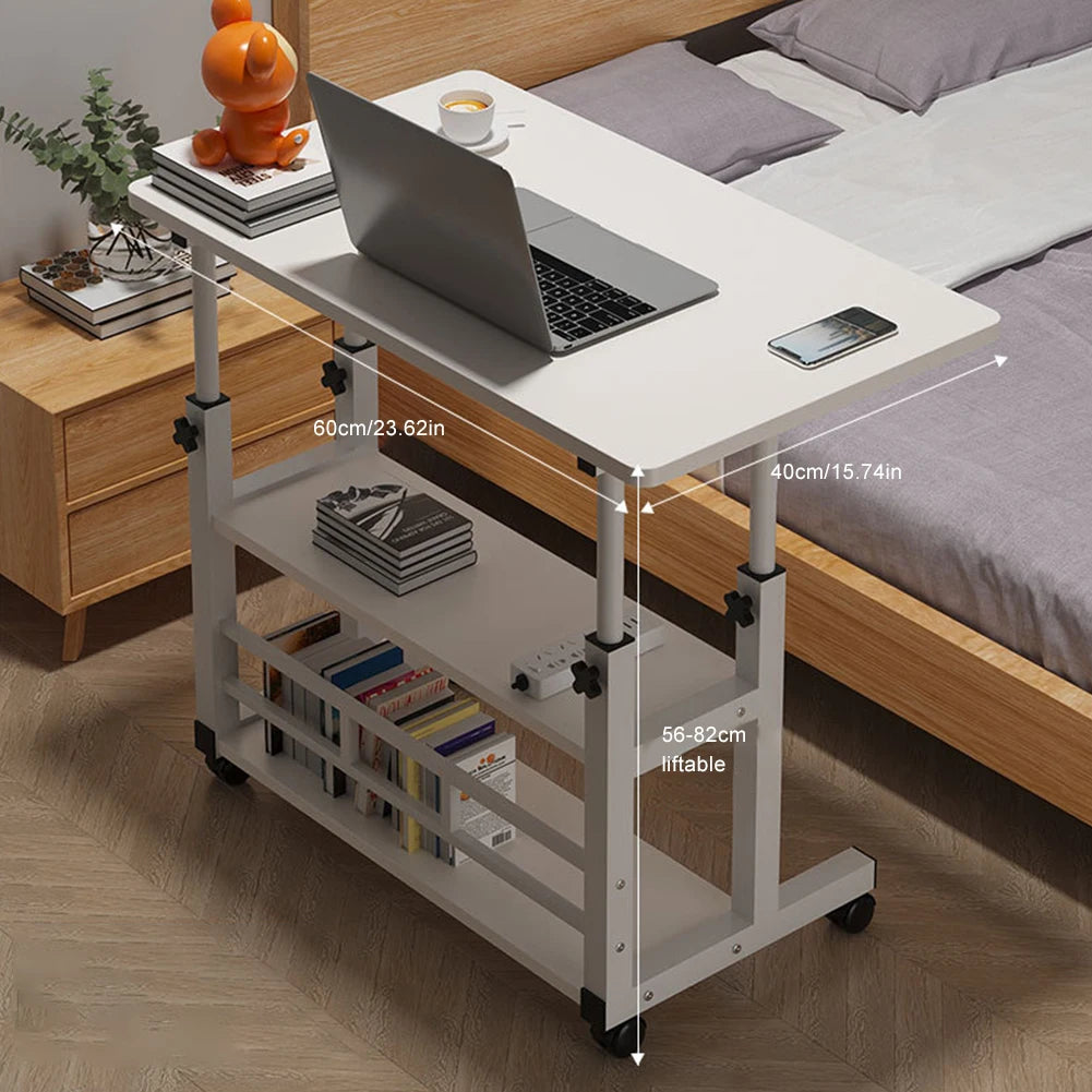 Height-Adjustable Rolling Laptop Desk