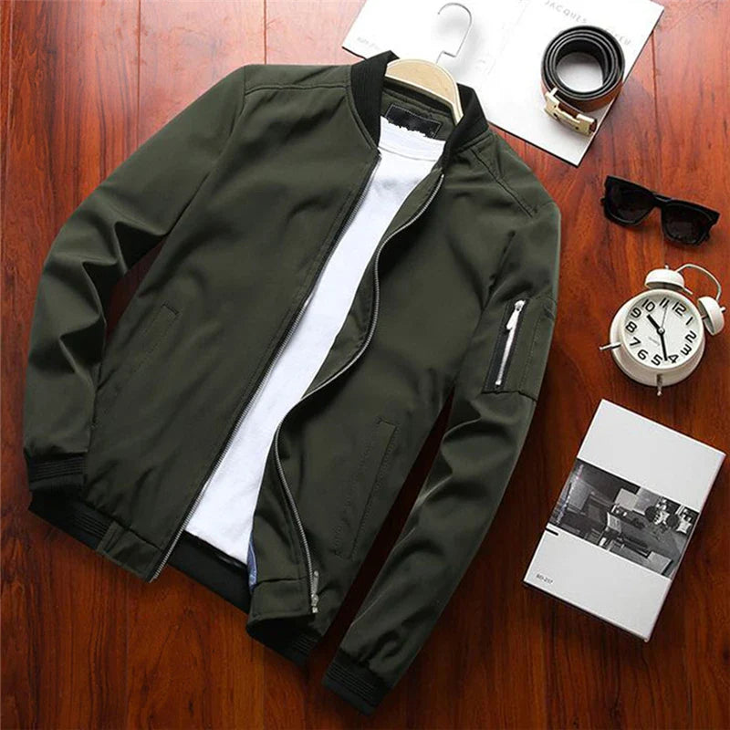 Men’s Slim Bomber Windbreaker Jacket