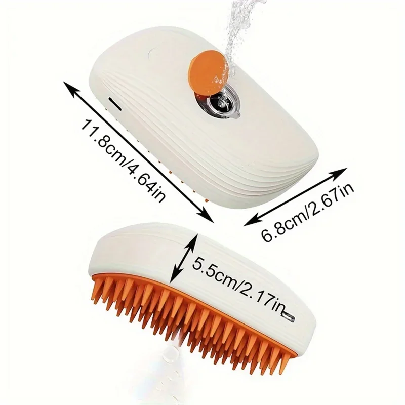 Electric Pet Steam Grooming Brush
