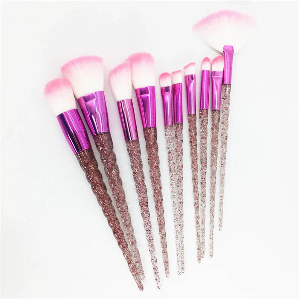 10PCS Unicorn Diamond Brush Set