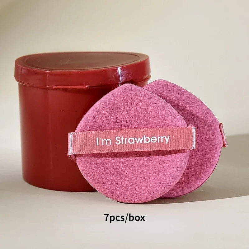 7Pcs Strawberry Makeup Sponge Set