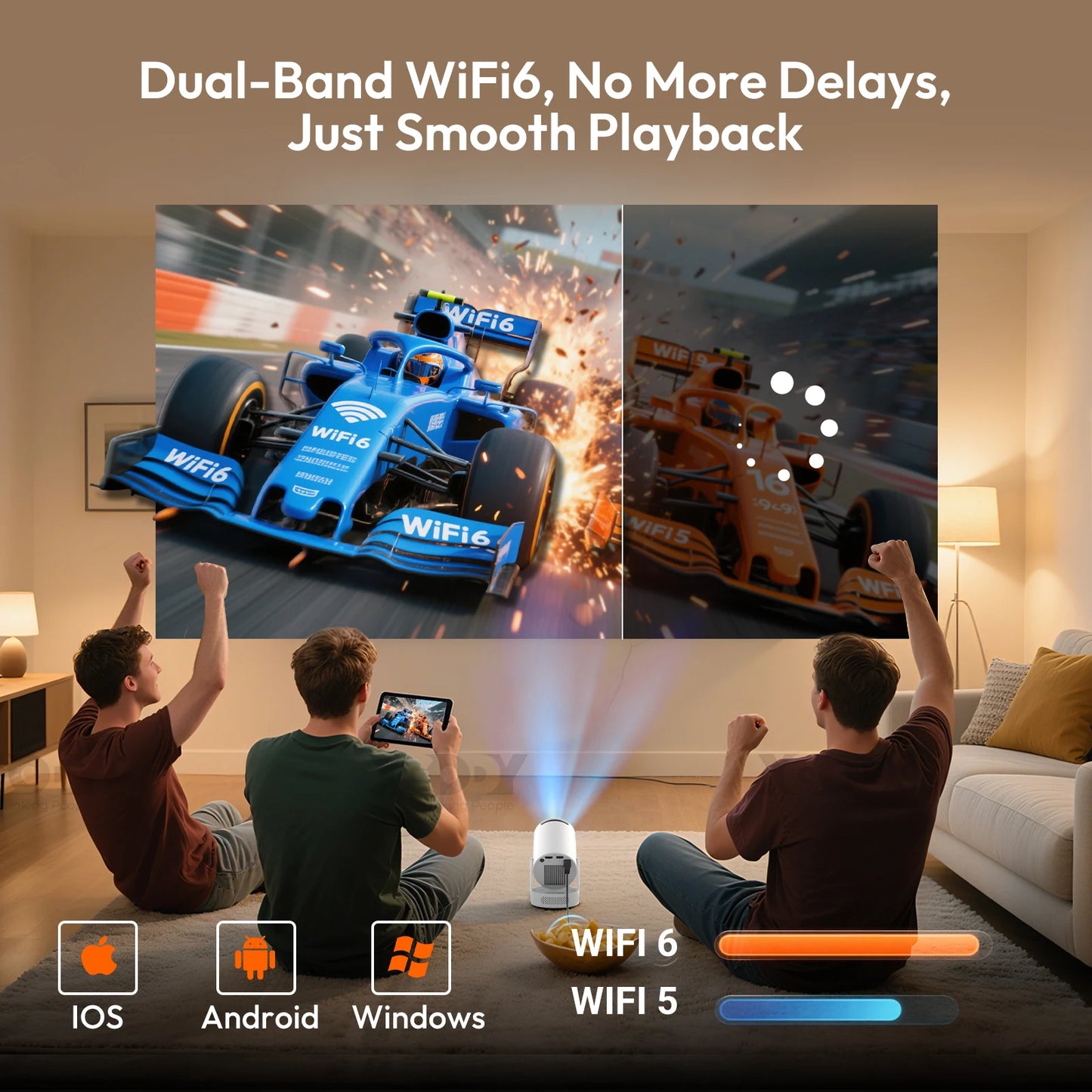 XGODY 4K LED Home Projector