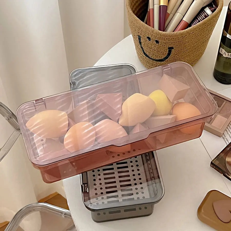 Transparent Plastic Desk Storage Box