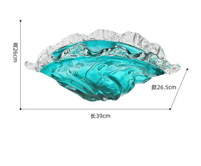 Luxury Blue Glass Vase