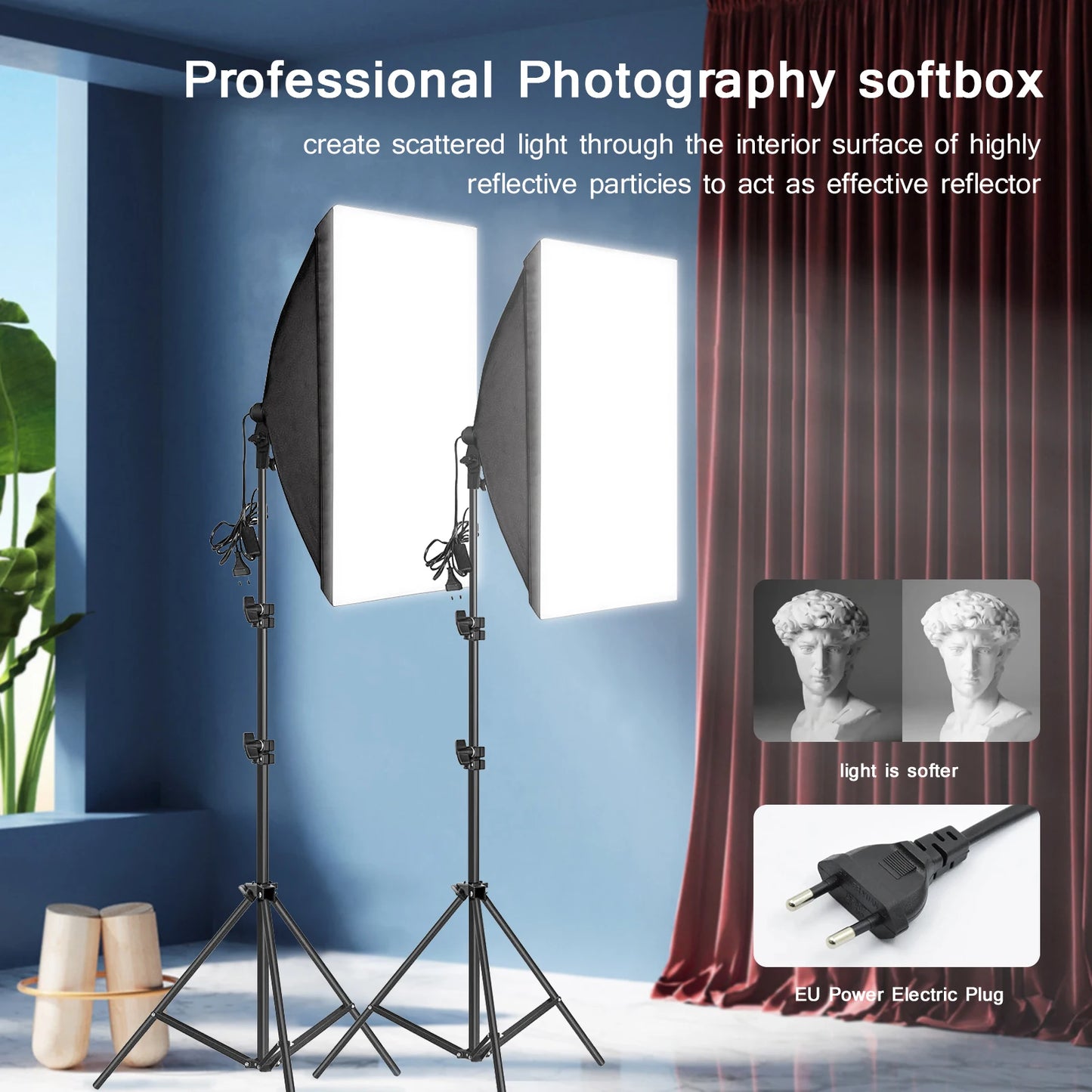 Softbox Photography Lighting Kit