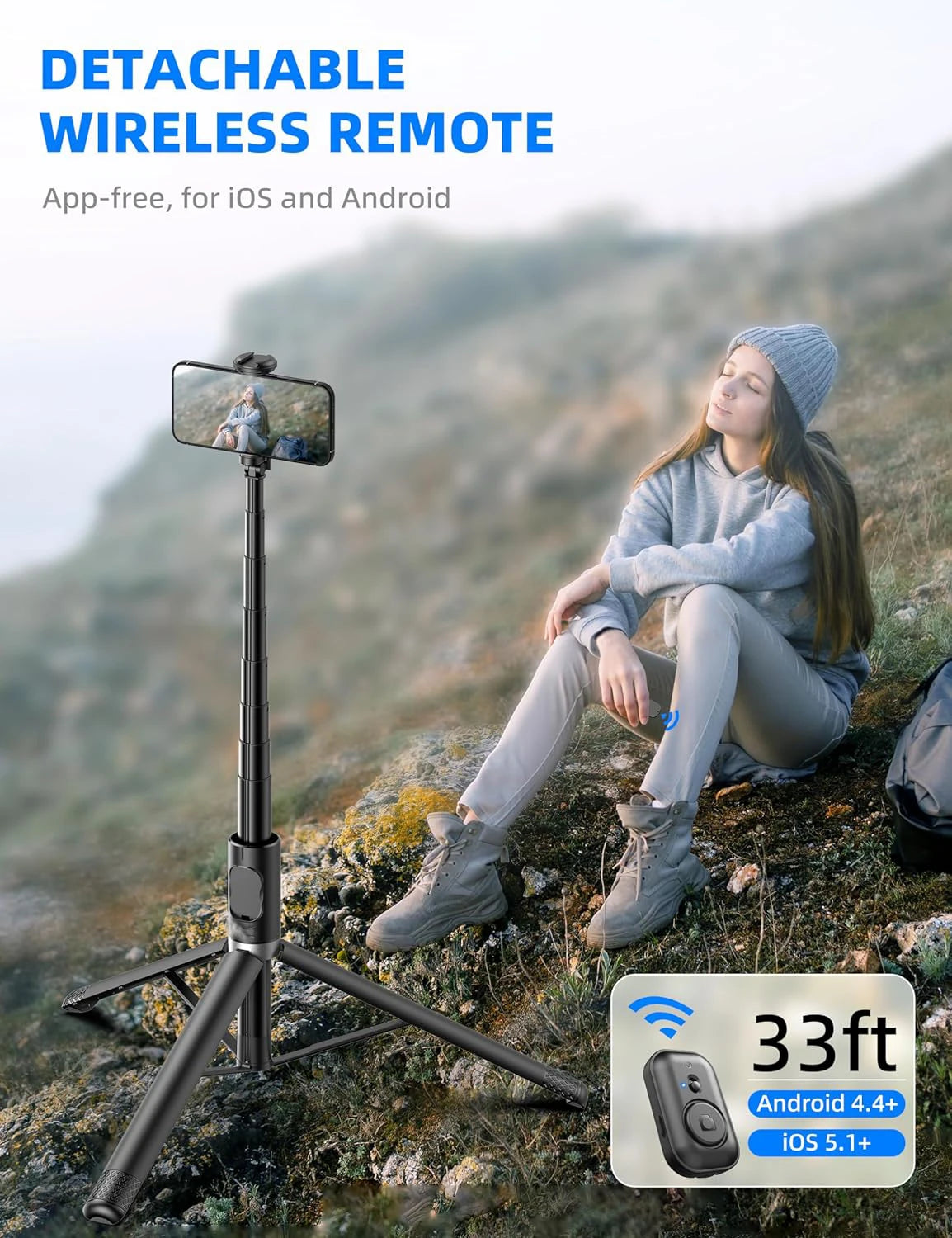 Selfieshow Bluetooth Phone Tripod