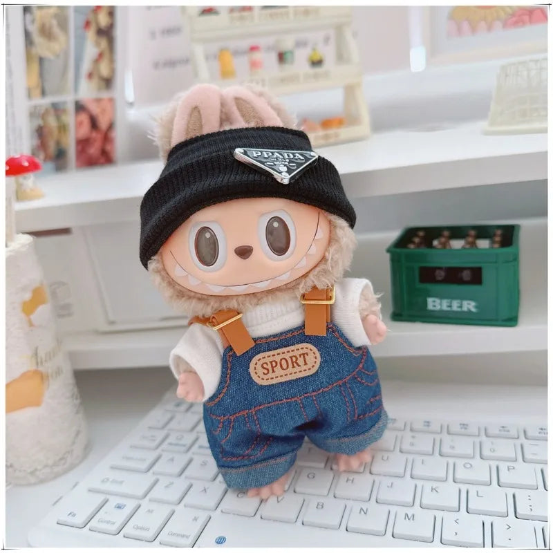 Labubu Denim Hoodie Outfit Set