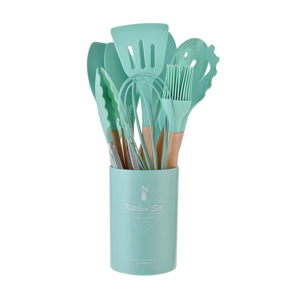 12PCS Silicone Kitchen Utensils Set