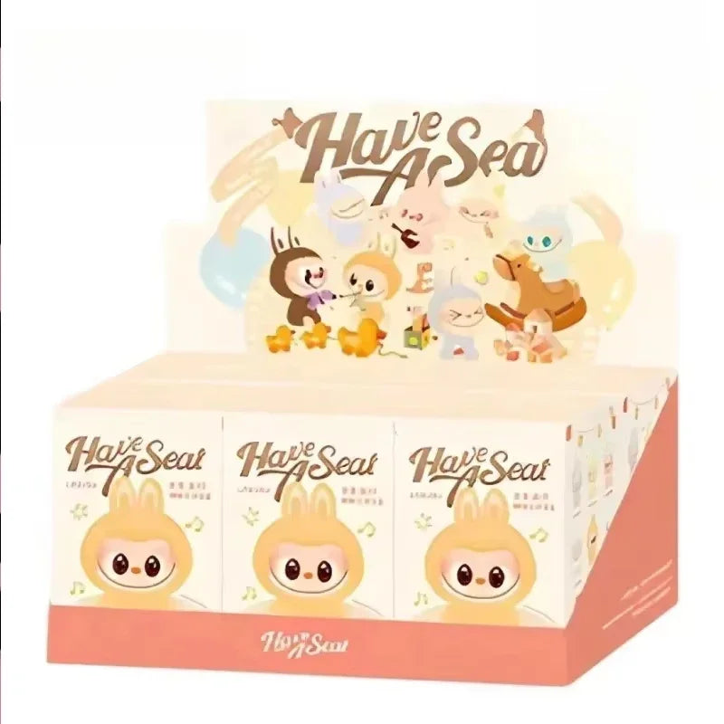 Labubu 3V Heartbeat Macaron Figurine Gift