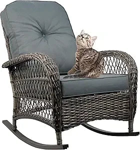 Outdoor Wicker Rocking Chair