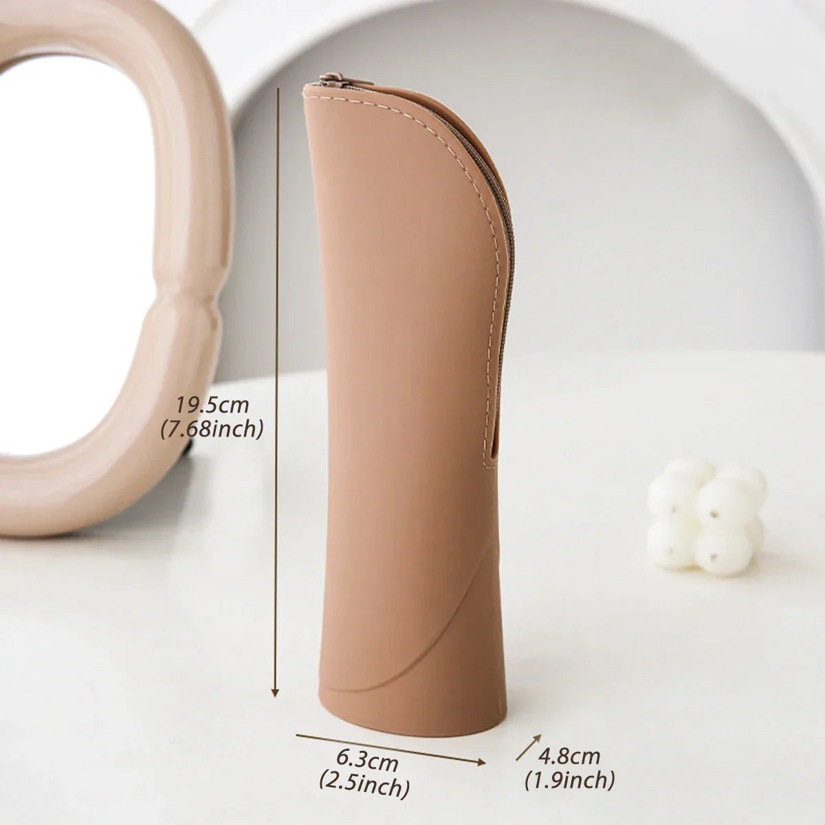 Silicone Vertical Makeup Brush Bag