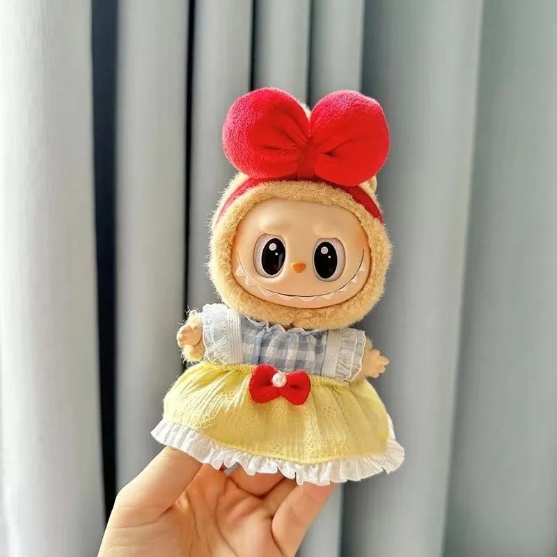 JUMEET Macaron Labubu Plush Outfit