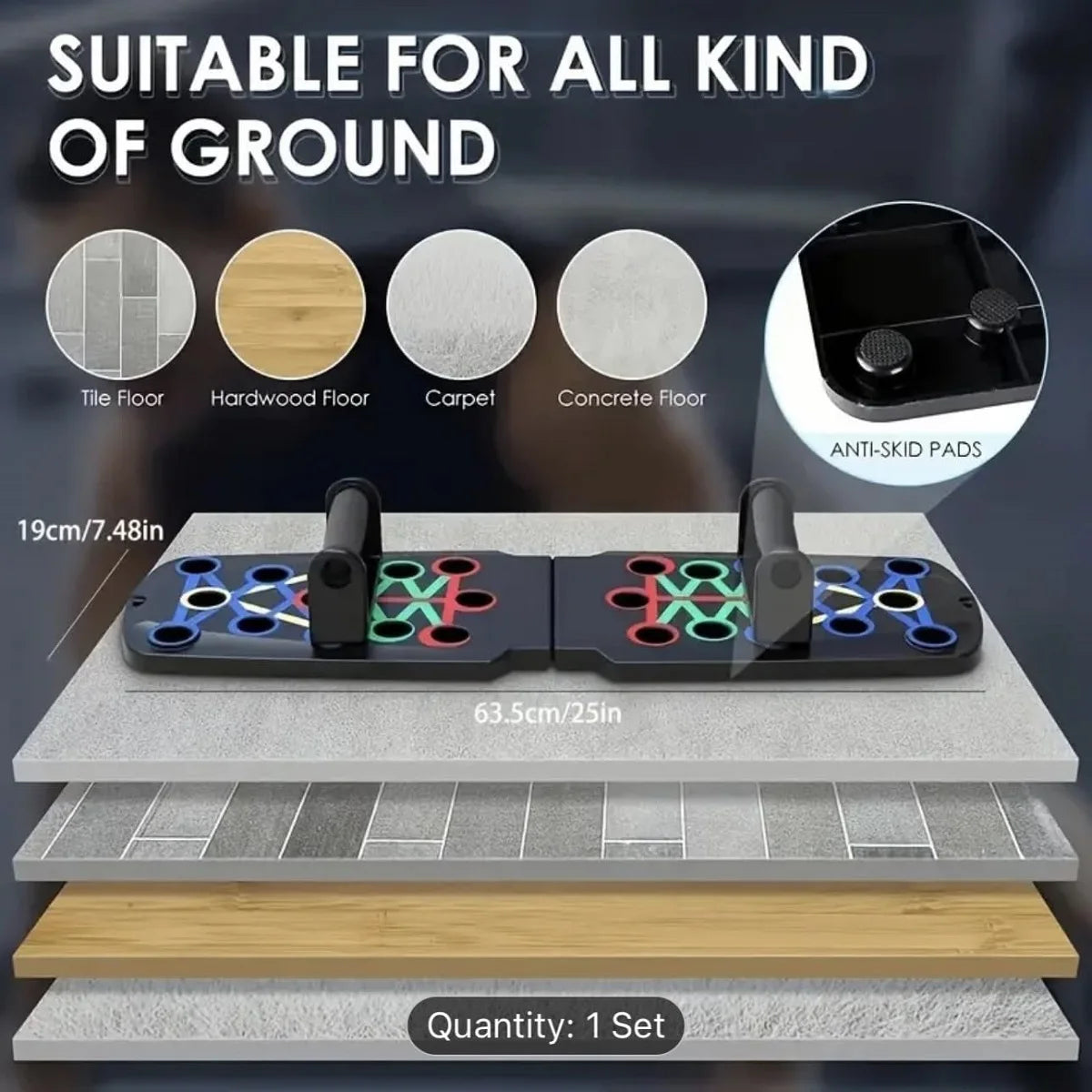 Solid Multi-Functional Push Up Board