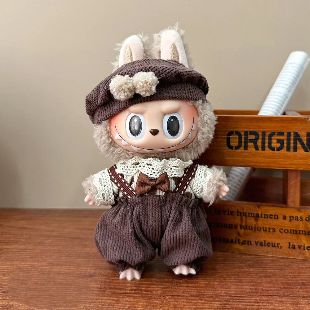 Labubu Plush Doll Trendy Clothing Set