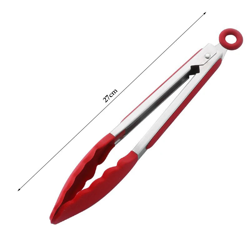 Silicone Kitchen Cooking BBQ Tongs