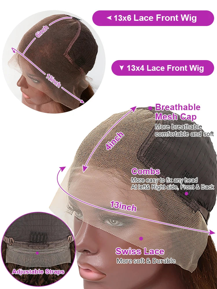 Chocolate Brown Deep Curly Wig