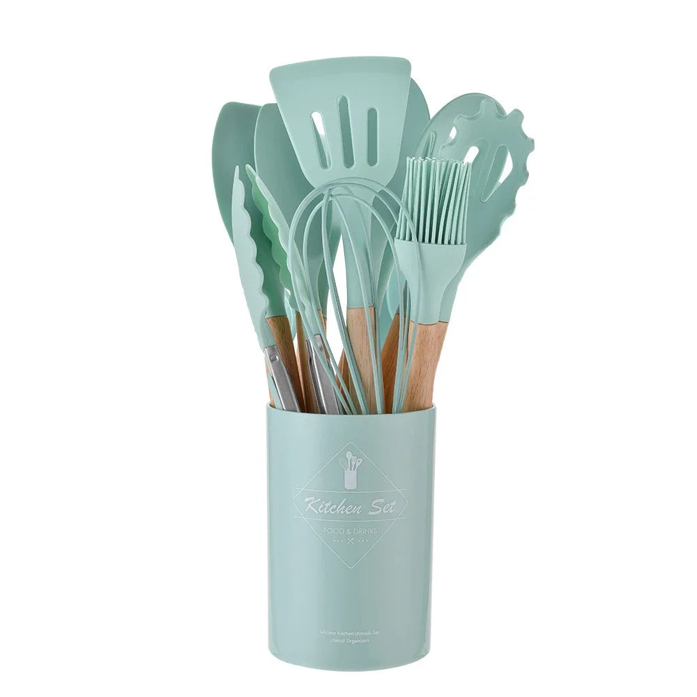 12PCS Silicone Kitchen Utensils Set