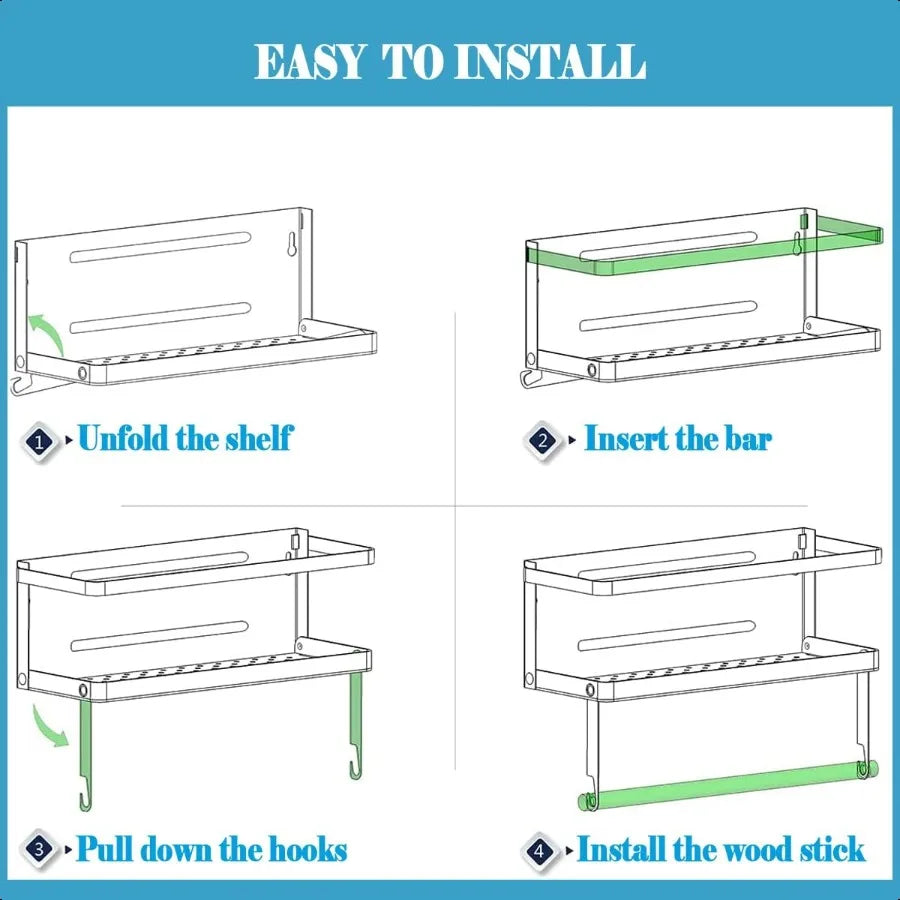 Magnetic Spice Towel Rack
