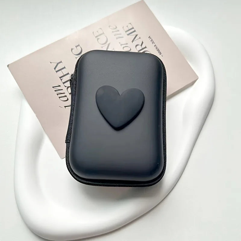 3D Heart Cable Storage Bag