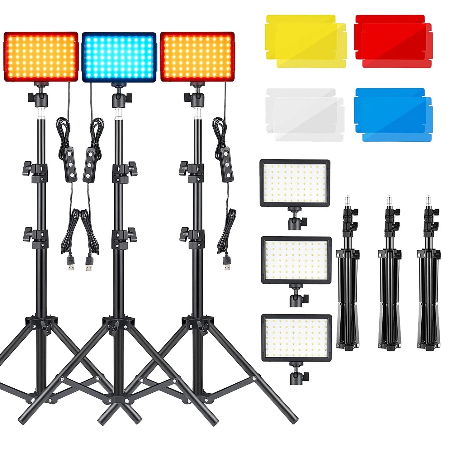 LED Video Light Panel Kit