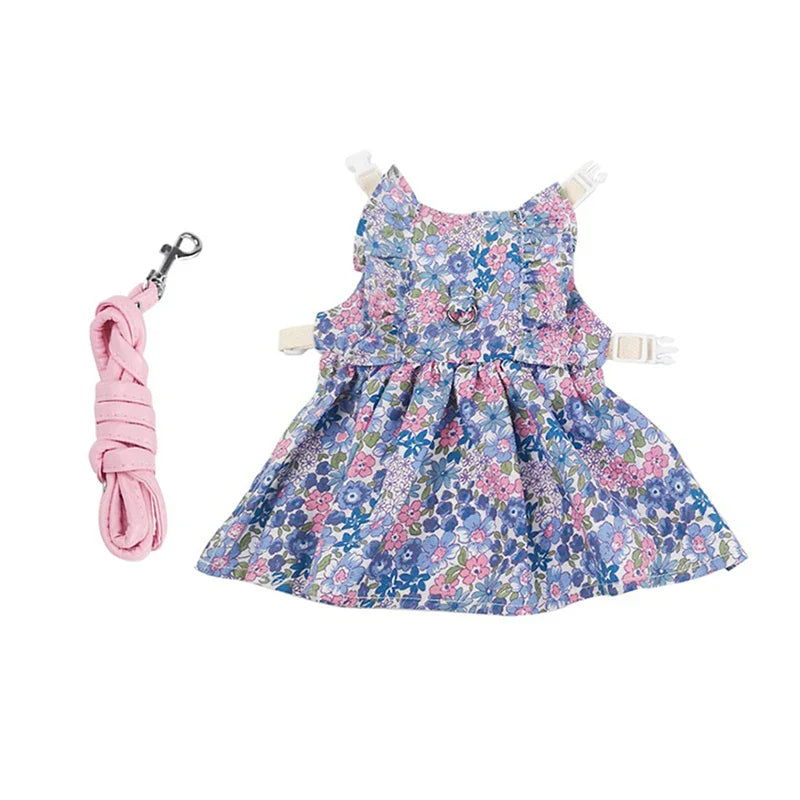 Cotton Rabbit Harness Dress Set