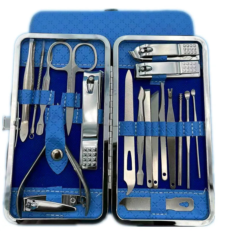 19Pcs Stainless Steel Nail Set
