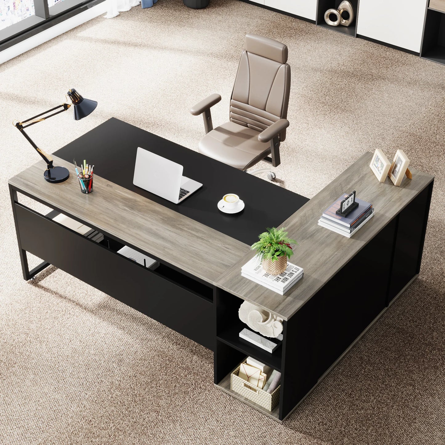 Tribesigns 71-Inch L-Shaped Desk