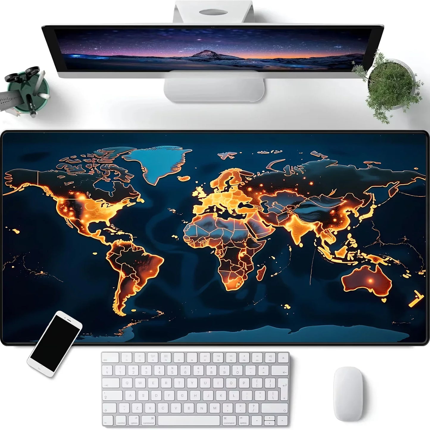 XGZ World Map Gaming Mousepad