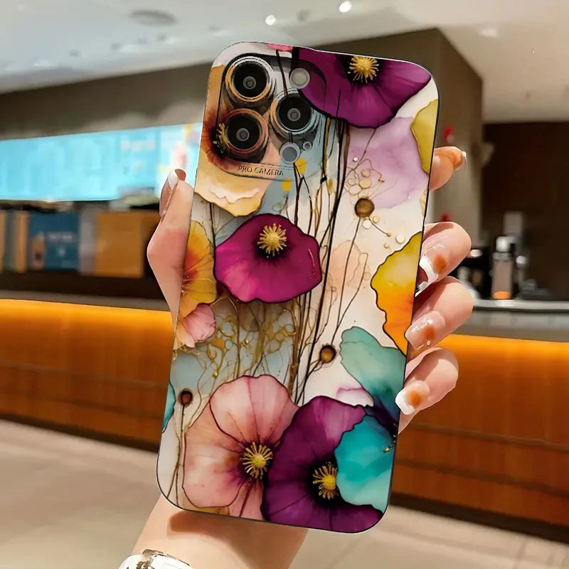 Vintage Floral iPhone TPU Cover